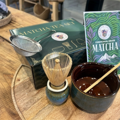 Komplet Matcha Sæt med Ceremonial Grade Matcha 🍵✨