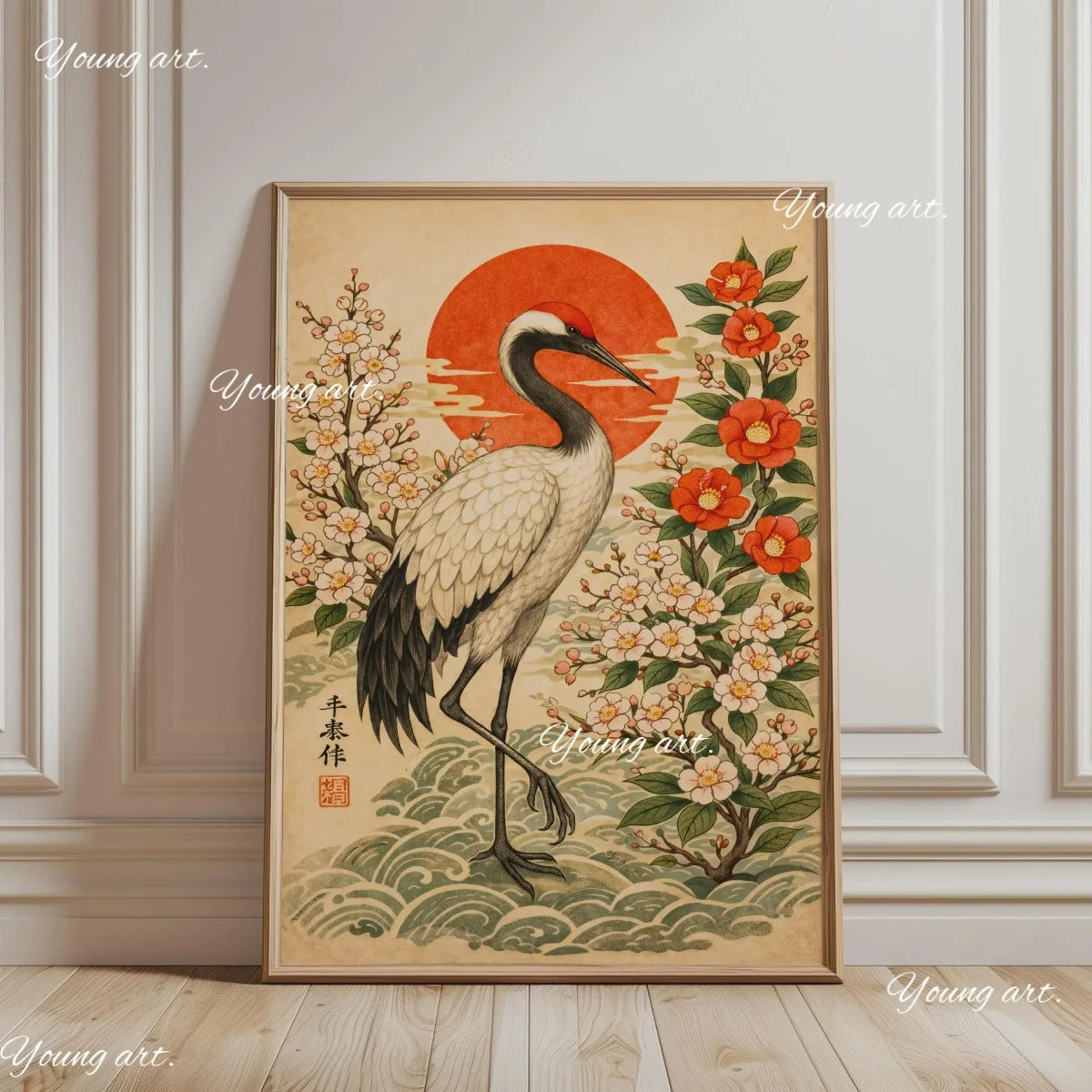 Japanese Koi Fish TOKYO Canvas Prints Poster Japandi Retro 90s OSAKA Abstract Exhibition Art Prints Bedroom Wall Art Home Decor