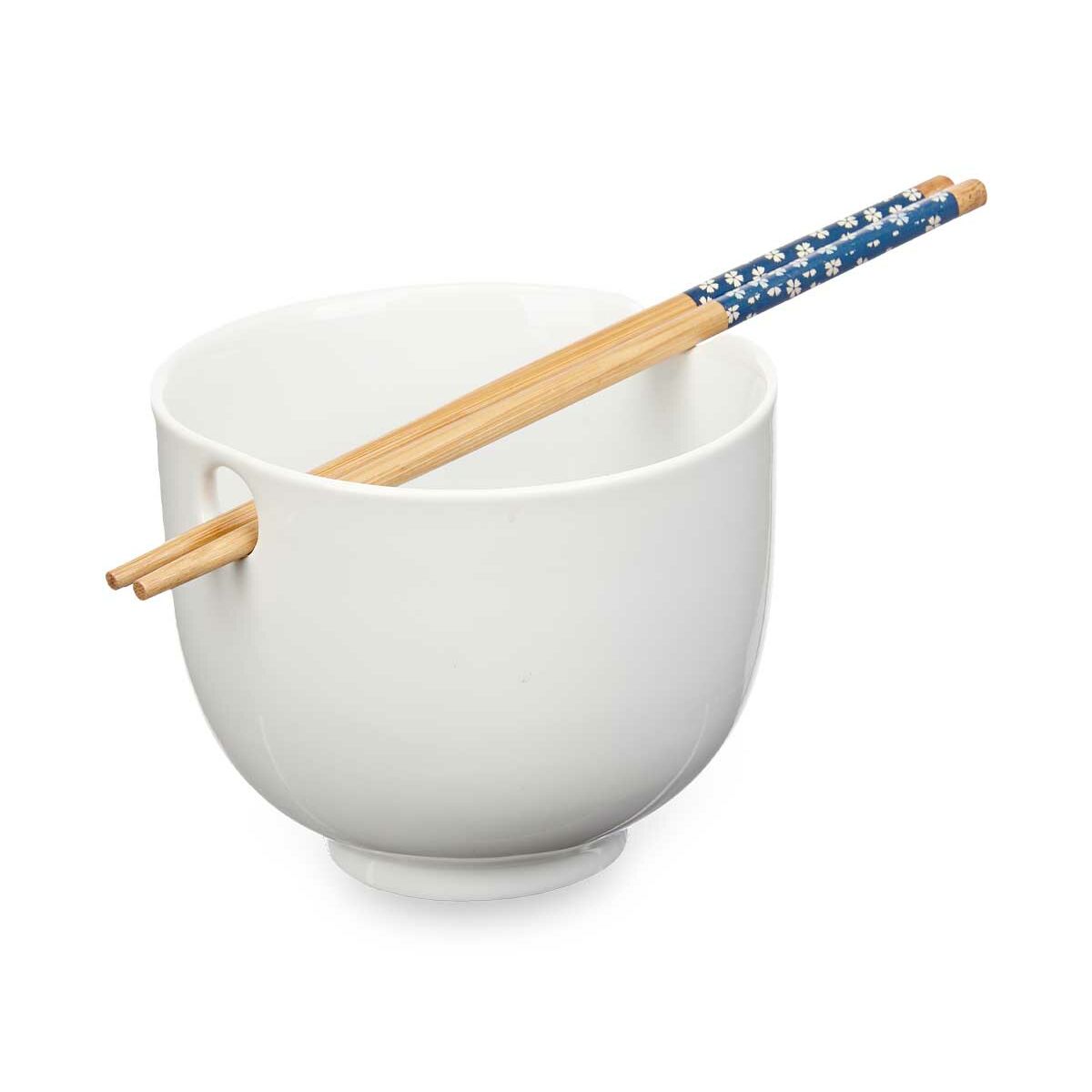 Kinvara Kom Kinvara Wit Bamboe Porselein 24 X 10,7 X 13,3 Cm Chopsticks Asiatico/Oriental (12 Stuks)