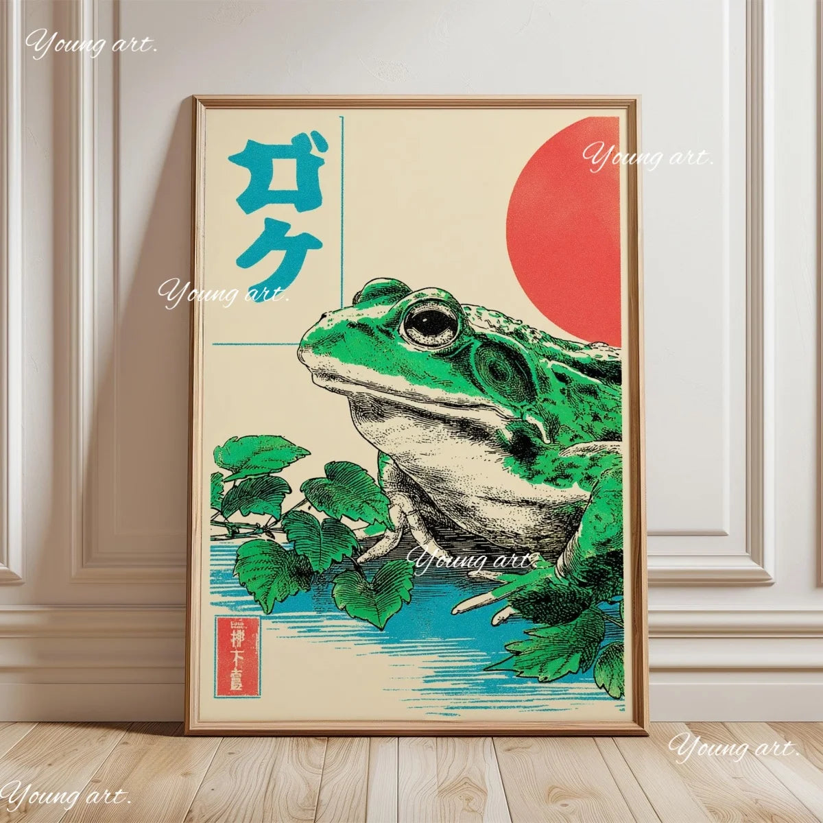 Japanese Koi Fish TOKYO Canvas Prints Poster Japandi Retro 90s OSAKA Abstract Exhibition Art Prints Bedroom Wall Art Home Decor