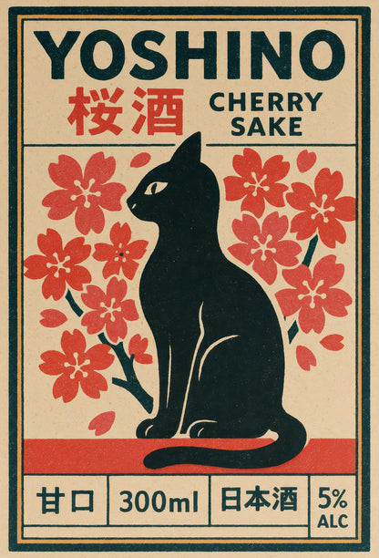 Japanese Ukiyoe Cherry Blossom Pumpkin Cat Yayoi Kusama Traditional Artwork Poster Canvas Paintings Wall Art Pictures Home Decor