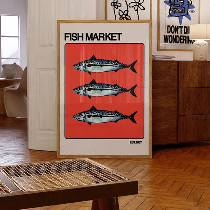 Japanese Koi Fish TOKYO Canvas Prints Poster Japandi Retro 90s OSAKA Abstract Exhibition Art Prints Bedroom Wall Art Home Decor