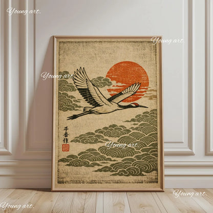 Japanese Koi Fish TOKYO Canvas Prints Poster Japandi Retro 90s OSAKA Abstract Exhibition Art Prints Bedroom Wall Art Home Decor